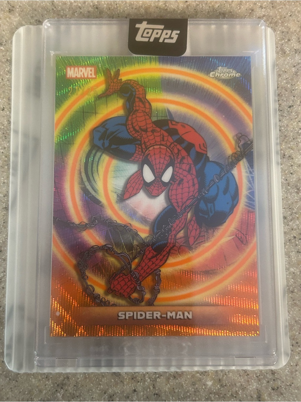 2026 Topps Mint Marvel Spider-Man Cerebro /25 Encased